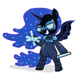 Size: 640x600 | Tagged: safe, artist:ficficponyfic, nightmare moon, pony, g4, bipedal, cute, female, filly, nightmare woon, nightwing, solo