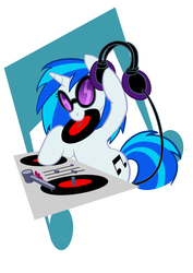 Size: 3508x4961 | Tagged: safe, artist:rannva, dj pon-3, vinyl scratch, g4, female, solo