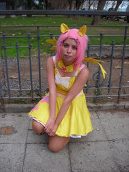 Size: 900x1200 | Tagged: safe, artist:cacoxima, fluttershy, human, g4, cosplay, irl, irl human, photo, solo