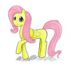 Size: 989x1055 | Tagged: safe, artist:reddish-muse, fluttershy, g4, female, solo