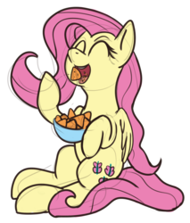 Size: 920x1080 | Tagged: artist needed, safe, fluttershy, pegasus, pony, g4, drawthread, eating, female, nachos, solo, transparent background