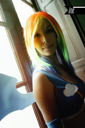 Size: 2592x3872 | Tagged: safe, rainbow dash, human, g4, cosplay, high res, irl, irl human, photo, solo