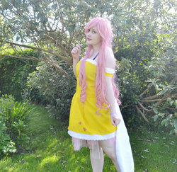 Size: 2525x2450 | Tagged: safe, artist:kamixsama, fluttershy, human, g4, cosplay, high res, irl, irl human, photo, solo