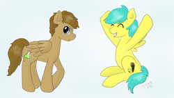 Size: 1080x612 | Tagged: safe, artist:tayykitsune, oc, oc only, pegasus, pony, happy, male, stallion