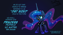 Size: 3000x1688 | Tagged: safe, artist:darkflame75, princess luna, lunadoodle, g4, female, solo