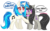 Size: 1280x783 | Tagged: safe, artist:audra-hime, dj pon-3, octavia melody, vinyl scratch, earth pony, pony, unicorn, g4, duo, duo female, female, mare, simple background, transparent background, wingding eyes