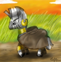 Size: 1031x1040 | Tagged: safe, artist:xanderreh, zecora, zebra, g4, female, solo