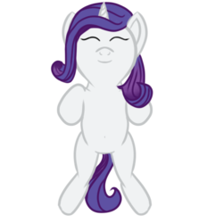 Size: 500x500 | Tagged: safe, artist:karmadash, rarity, pony, g4, baby, baby pony, belly button, bellyrubs, female, solo