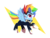 Size: 2000x1500 | Tagged: safe, artist:sion, rainbow dash, zapp, pegasus, pony, g4, female, power ponies, simple background, solo, transparent background