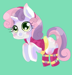 Size: 461x483 | Tagged: safe, artist:ozu, sweetie belle, equestria girls, g4, clothes, equestria girls outfit, female, solo