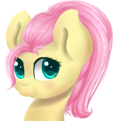 Size: 2000x2000 | Tagged: safe, artist:chiweee, part of a set, fluttershy, g4, alternate hairstyle, female, high res, simple background, solo, transparent background