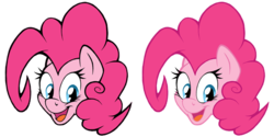 Size: 600x300 | Tagged: safe, artist:dfectivedvice, pinkie pie, g4, colored, female, simple background, solo, transparent background