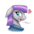 Size: 1200x1200 | Tagged: safe, artist:tipsie, maud pie, earth pony, pony, g4, cute, dialogue, female, floppy ears, heart, looking at you, mare, maudabetes, open mouth, portrait, profile, rock, simple background, smiling, solo, transparent background, when she smiles