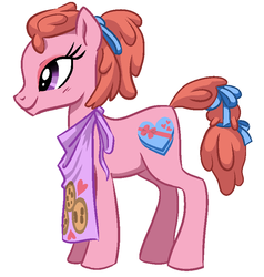 Size: 761x800 | Tagged: safe, artist:needsmoarg4, beautybloom, earth pony, pony, g1, g4, female, g1 to g4, generation leap, mare, simple background, solo, white background