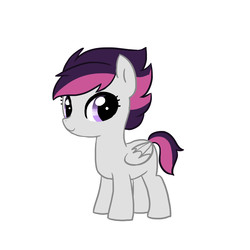 Size: 3000x3000 | Tagged: safe, artist:kianamai, oc, oc only, oc:echo (kilala), pegasus, pony, kilalaverse, female, filly, high res, next generation, offspring, parent:rumble, parent:scootaloo, parents:rumbloo, solo, tl;dr