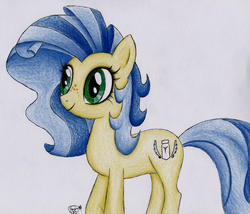 Size: 5539x4745 | Tagged: safe, artist:faye-raven, oc, oc only, oc:milky way, pony, absurd resolution, female, mare, solo, traditional art