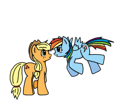 Size: 1501x1288 | Tagged: safe, artist:thekeikoisalie, applejack, rainbow dash, g4, female, lesbian, ship:appledash, shipping