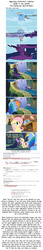 Size: 856x5000 | Tagged: safe, edit, edited screencap, screencap, fluttershy, mare do well, rainbow dash, twilight sparkle, g4, the mysterious mare do well, analysis, speculation, text