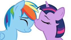 Size: 1096x628 | Tagged: safe, artist:mlpmare-to-mare, rainbow dash, twilight sparkle, g4, base used, female, lesbian, ship:twidash, shipping