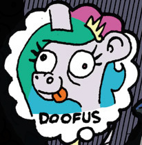 Size: 206x210 | Tagged: safe, artist:andypriceart, princess celestia, pony, idw, spoiler:comic, spoiler:comic19, andy you magnificent bastard, derp, doofus, faic, female, silly, silly pony, solo