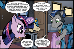 Size: 694x464 | Tagged: safe, idw, official comic, king sombra, twilight sparkle, alicorn, pony, g4, spoiler:comic, spoiler:comic19, female, good king sombra, mare, twilight sparkle (alicorn)