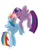 Size: 720x960 | Tagged: dead source, safe, artist:misspolycysticovary, rainbow dash, twilight sparkle, alicorn, pegasus, pony, g4, blushing, duo, eyes closed, female, flying, lesbian, mare, ship:twidash, shipping, simple background, smiling, transparent background, tumblr, twilight sparkle (alicorn)