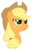 Size: 3439x5397 | Tagged: safe, artist:eugene-joe-c, applejack, g4, .psd available, absurd resolution, bust, female, simple background, solo, transparent background, unamused, vector