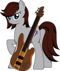 Size: 819x960 | Tagged: safe, artist:werdnasremos, oc, oc only, bass guitar, musical instrument, solo