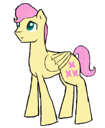 Size: 786x948 | Tagged: safe, artist:elizaisepic, fluttershy, g4, butterscotch, rule 63, solo