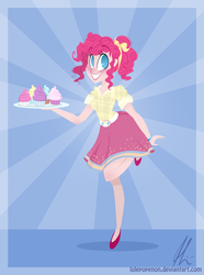 Size: 3301x4432 | Tagged: dead source, safe, artist:lolepopenon, pinkie pie, human, g4, female, humanized, solo