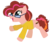 Size: 464x404 | Tagged: safe, artist:etosama, oc, oc only, oc:cheesie cake, earth pony, pony, clothes, female, glasses, mare, offspring, parent:cheese sandwich, parent:pinkie pie, parents:cheesepie, shirt, solo