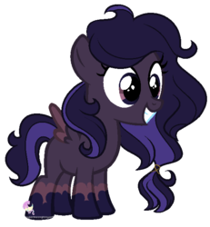 Size: 574x622 | Tagged: safe, artist:sugarmoonponyartist, oc, oc only, pegasus, pony, female, filly, smiling, solo