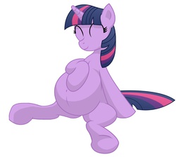 Size: 1004x900 | Tagged: safe, artist:xniclord789x, edit, twilight sparkle, g4, belly, big belly, cute, female, mama twilight, preglight sparkle, pregnant, solo, twiabetes, wingless edit