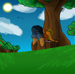 Size: 947x934 | Tagged: artist needed, safe, applejack, human, g4, female, humanapplespike, humanized, solo