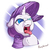 Size: 600x600 | Tagged: dead source, safe, artist:php187, rarity, pony, unicorn, g4, bust, colored pupils, disgusted, esophagus, female, horn, maw, mawshot, open mouth, oral invitation, portrait, raripred, salivating, silly face, slimy, solo, taste buds, throat bulge, tongue out, uvula