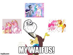 Size: 480x360 | Tagged: safe, bulk biceps, cheese sandwich, discord, fluttershy, king sombra, pinkie pie, princess celestia, alicorn, draconequus, earth pony, pegasus, pony, unicorn, g4, spoiler:comic, exploitable meme, female, flutterceps, forever alone, good king sombra, horn, male, meme, ship:celestibra, ship:cheesepie, ship:flutterbulk, shipping, straight, waifu thief