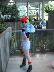 Size: 2736x3648 | Tagged: safe, rainbow dash, human, g4, cosplay, high res, irl, irl human, photo, solo