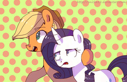 Size: 3394x2197 | Tagged: safe, artist:onicka12, applejack, rarity, g4, high res