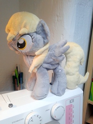 Size: 1920x2560 | Tagged: safe, artist:dieentexd, derpy hooves, pegasus, pony, g4, female, irl, mare, photo, plushie, solo