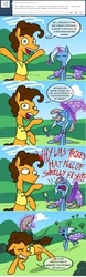 Size: 1280x4096 | Tagged: safe, artist:grandpalove, cheese sandwich, trixie, fish, ask trixie and cheese, g4, comic