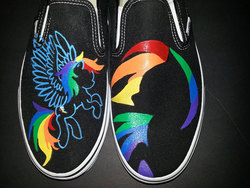 Size: 960x720 | Tagged: safe, artist:seriouslysavage, rainbow dash, g4, clothes, customized toy, shoes