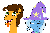 Size: 800x533 | Tagged: safe, artist:tobbby92, cheese sandwich, trixie, pony, ask trixie and cheese, g4, animated, silly, silly face, silly pony, tongue out, trixie is not amused