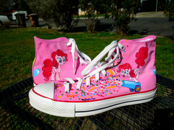Size: 1500x1125 | Tagged: safe, artist:seriouslysavage, pinkie pie, g4, clothes, converse, customized toy, shoes