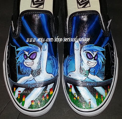 Size: 715x697 | Tagged: safe, artist:seriouslysavage, dj pon-3, vinyl scratch, g4, clothes, customized toy, shoes