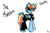 Size: 750x500 | Tagged: safe, artist:bloody--mascarade, rainbow dash, g4, female, leather, short hair, short mane, solo, spandex, sunglasses, tail wrap, the matrix