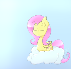 Size: 507x491 | Tagged: safe, artist:flutternutpie, fluttershy, g4, cloud, female, sleeping, solo