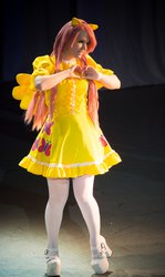 Size: 642x1080 | Tagged: safe, fluttershy, human, g4, cosplay, irl, irl human, photo, solo