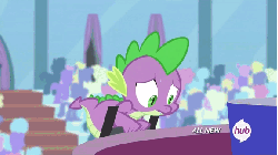 Size: 576x324 | Tagged: safe, screencap, spike, dragon, equestria games (episode), g4, animated, equestria games, hub logo, hubble, lever, lighter, male, solo, the hub, zippo spike