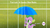 Size: 1280x719 | Tagged: safe, screencap, spike, equestria games (episode), g4, caption, equestria games, hub logo, image macro, male, meme, rain, solo, umbrella