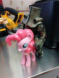 Size: 960x1280 | Tagged: safe, pinkie pie, g4, cherno alpha, crossover, jaeger, neca, pacific rim, toy